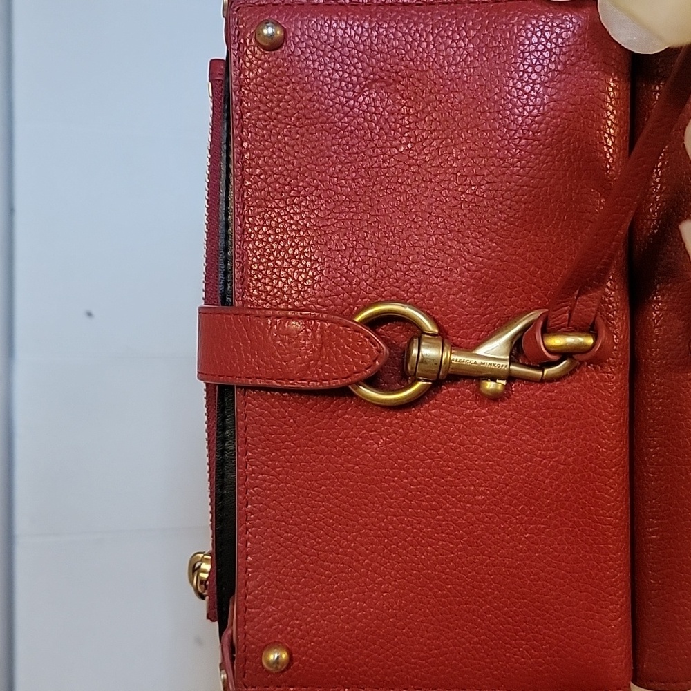 Rebecca Minkoff Red Leather Wallet Crossbody Bag - Picture 3 of 13